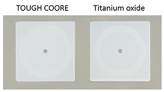 Surface of test specimen after Tabor abrasion test
